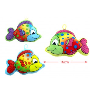 PELUCHE POISSON 3 COLORIS
