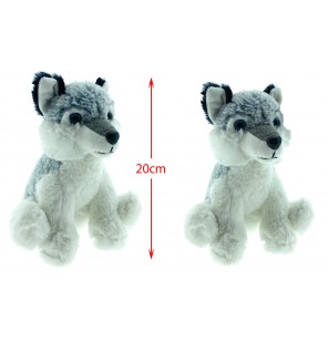 PELUCHE HUSKY ASSIS TAILLE 2