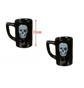 MUG NOIR TETE DE MORT