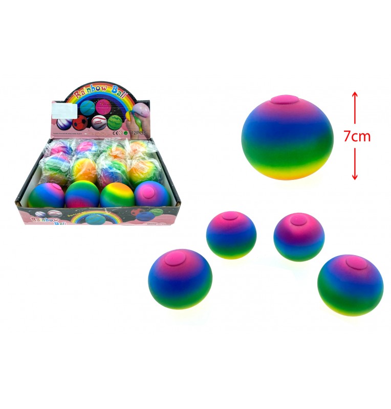 BALLE SQUISHY ARC EN CIEL, Grossiste