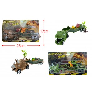 SET CAMION DINOSAURE 2 COLORIS