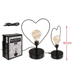 LAMPE COEUR 8 LEDS USB