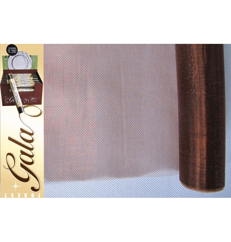 CHEMIN ORGANZA CHOCOLAT 5 M CHEMIN ORGANZA CHOCOLAT 5 M