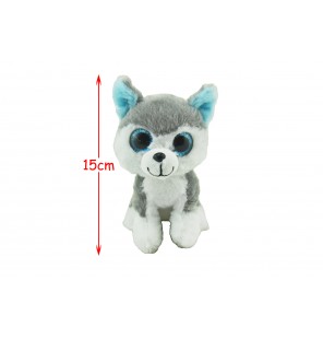 PELUCHE HUSKY ASSIS TAILLE 2