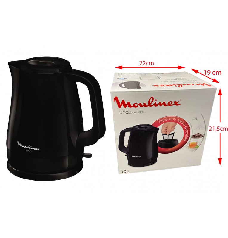 BOUILLOIRE NOIRE MOULINEX 2400W, Grossiste