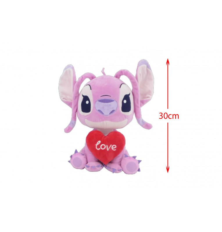 PELUCHE STITCH ANGEL ROSE H 30CMGrossiste Forest Distribution