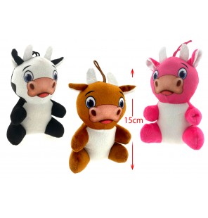 PELUCHE VACHE 3 COLORIS...