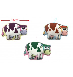 PELUCHE VACHE 3 COLORIS...