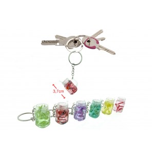 PORTE CLE JAR FRUIT 6 ASSORTIS