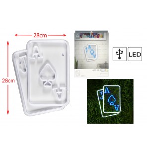 LAMPE LED EFFET NEON CARTES...