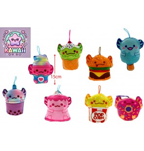PELUCHE FOOD 8 ASSORTIS 15 CM PLUCHON