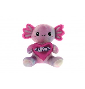 PELUCHE SALAMANDRE AVEC COEUR 3 ASSORTIS PLUCHON T3