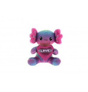PELUCHE SALAMANDRE COEUR KAWAII 3 ASSORTIS PLUCHON TAILLE 2