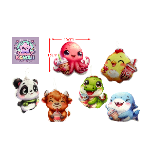 PELUCHE ANIMAL BUBBLE TEA...