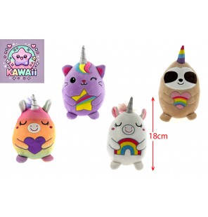 PELUCHE ANIMAL CORNE KAWAII...