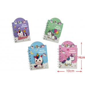 CARNET LICORNE 4 ASSORTIS