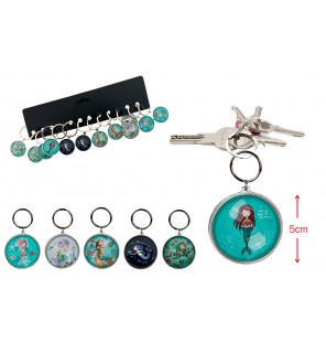 PORTE CLE SIRENE METAL