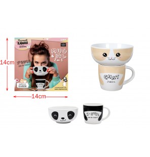 SET MUG ET BOL CERAMIQUE...