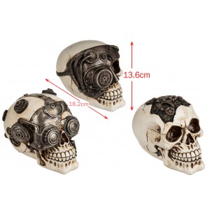 TETE DE MORT POLYRESINE 3...