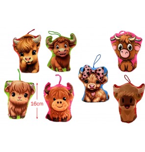 PELUCHE VACHE HIGHLAND 8...