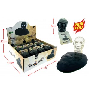 SLIME NOIR TETE DE MORT