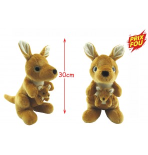 PELUCHE KANGOUROU AVEC BEBE...