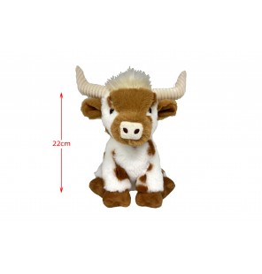PELUCHE VACHE HIGHLAND BRUN...