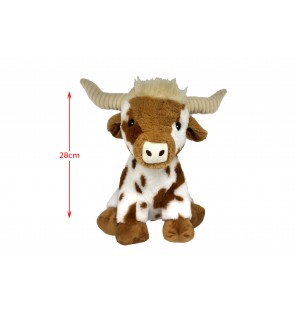 PELUCHE VACHE HIGHLAND BRUN...