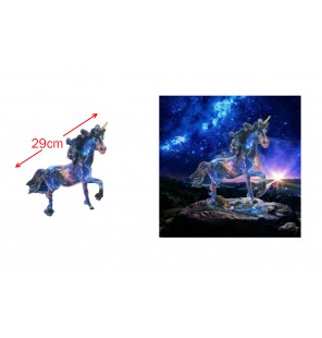 STATUE LICORNE GALAXY RESINE