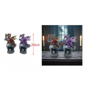 STATUE DRAGON PERLE 2 COLORIS