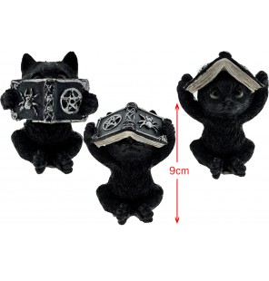 STATUE CHAT NOIR LIVRE 3...