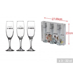 BOITE DE 3 FLUTES A...