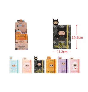 CARNET A6 GROMIMIS 6 ASSORTIS