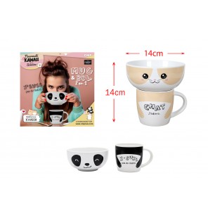 SET MUG ET BOL CERAMIQUE...