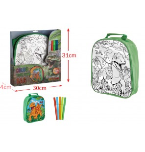 SAC A COLORIER DINOSAURE -...