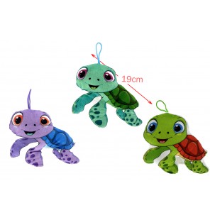 PELUCHE TORTUE 3 ASSORTIS...