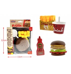 SET FAST FOOD BURGER &...