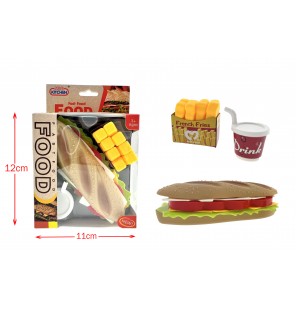 SET FAST FOOD SANDWICH...