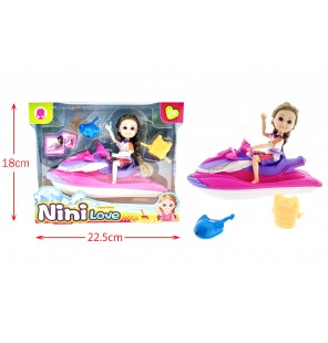 SET POUPEE JET SKI FOREST TOYS