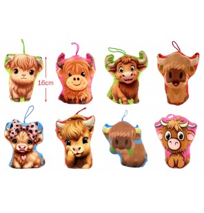 PELUCHE VACHE HIGHLAND 8...