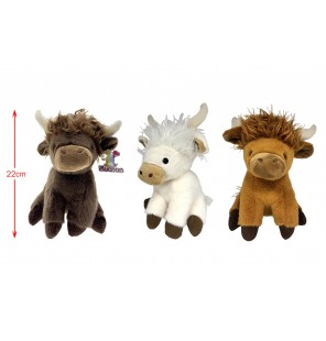 PELUCHE VACHE HIGHLAND 3...