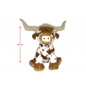 PELUCHE VACHE HIGHLAND BRUN...