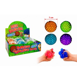 SQUISHY BALLE FILET 4 COLORIS