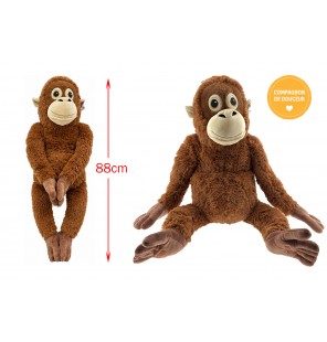 PELUCHE ORANG-OUTAN BRUN...