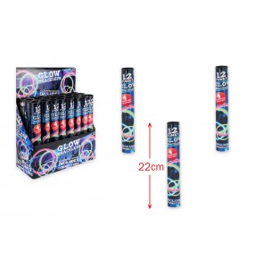 TUBE 12 BRACELETS 20CM GLOW...